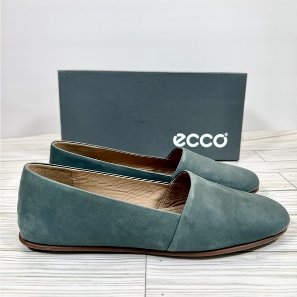 ECCO Women's Osan Green Gables Ballerina‎ Pumps Loafer Slip Ons Size 8-8.5 - Picture 1 of 12
